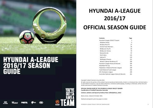 The story of Hyundai A-League 2012/13 Season