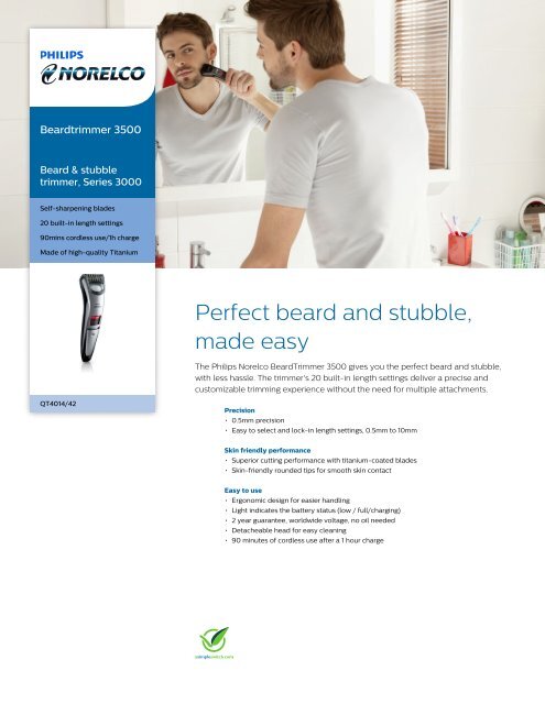 norelco beard trimmer 3500