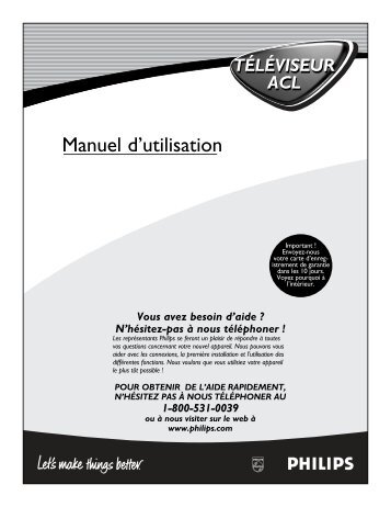 Philips Matchline Flat TV - User manual - FRA