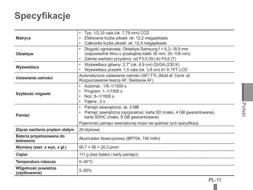 Samsung PL101 (EC-PL101ZBDSE1 ) - Guide rapide 15.75 MB, pdf, Anglais, BULGARE, CROATE, TCH&Egrave;QUE, Fran&ccedil;ais, ALLEMAND, Grec, HONGROIS, Italien, POLONAIS, Roumain, SERBE, SLOVAQUE, SLOV&Egrave;NE