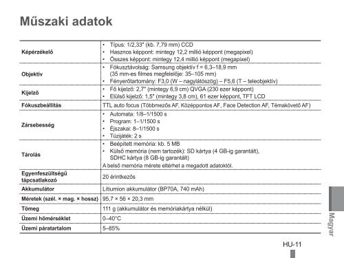 Samsung PL101 (EC-PL101ZBDSE1 ) - Guide rapide 15.75 MB, pdf, Anglais, BULGARE, CROATE, TCH&Egrave;QUE, Fran&ccedil;ais, ALLEMAND, Grec, HONGROIS, Italien, POLONAIS, Roumain, SERBE, SLOVAQUE, SLOV&Egrave;NE