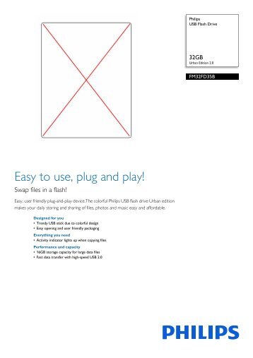 Philips USB Flash Drive - Leaflet - AEN