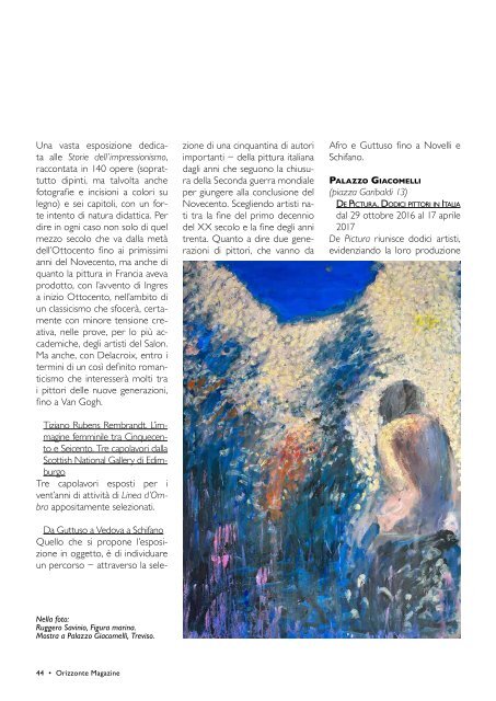 Orizzonte Magazine nÂ°10 Ottobre 2016