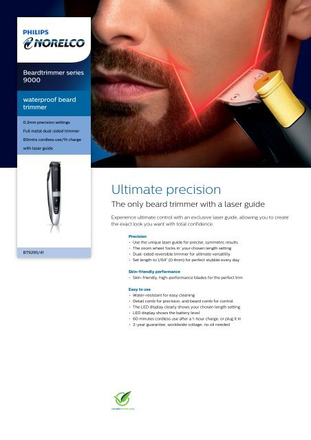 philips 9000 laser beard trimmer