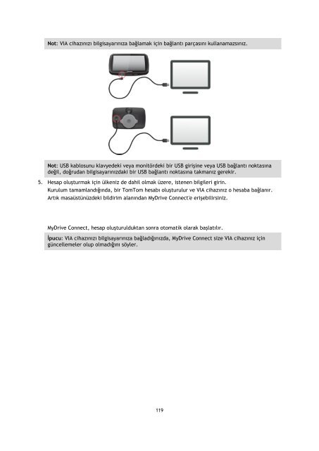 TomTom Manuel d'utilisation de VIA 52 - PDF mode d'emploi - T&uuml;rk&ccedil;e