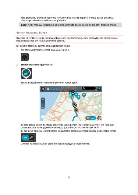 TomTom Manuel d'utilisation de VIA 52 - PDF mode d'emploi - T&uuml;rk&ccedil;e