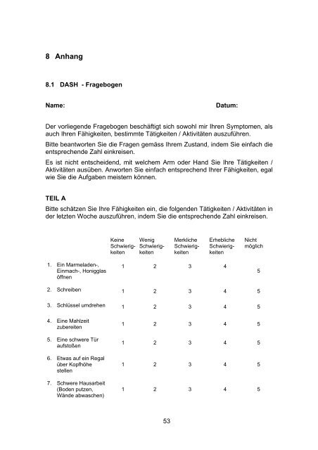 10 Jahresergebnisse nach operativer Versorgung der ...