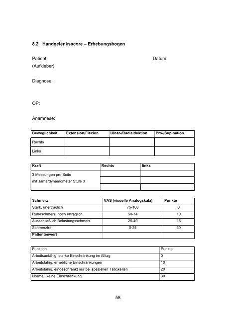 10 Jahresergebnisse nach operativer Versorgung der ...