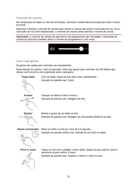 TomTom Guide de r&eacute;f&eacute;rence de l'appli TomTom GO Mobile pour Android - PDF mode d'emploi - Portugu&ecirc;s do Brasil