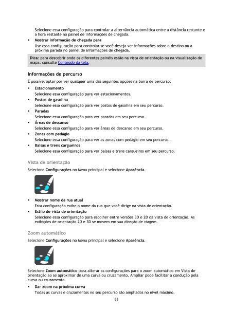 TomTom Guide de r&eacute;f&eacute;rence de l'appli TomTom GO Mobile pour Android - PDF mode d'emploi - Portugu&ecirc;s do Brasil