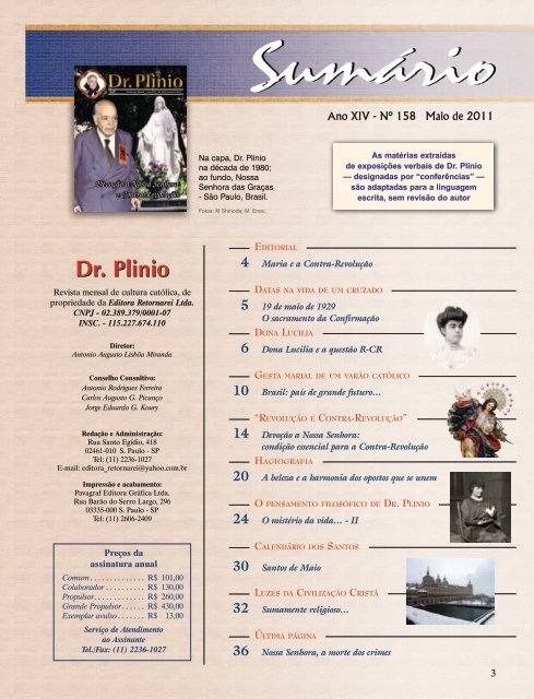 Revista Dr Plinio 158