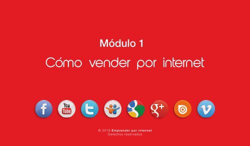 Módulo 1 Cómo vender por internet