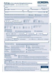 Antrag auf eine verbundene Wohngebäude-Versicherung