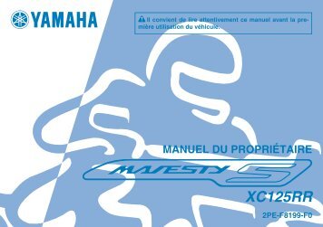 Yamaha Majesty S 125 - 2014 - Manuale d'Istruzioni FranÃ§ais