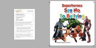 Superheroes Say No To Bullying w MARVEL characters side by side pages (1)