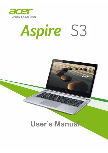 Acer Aspire S3 392g User Manual