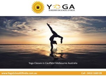 Yoga Classes in Caulfield Melbourne Australia