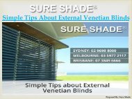 Simple Tips about External Venetian Blinds by Sure Shade