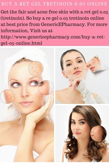 Get Acne Free Skin with A Ret Gel 0.05 Tretinoin