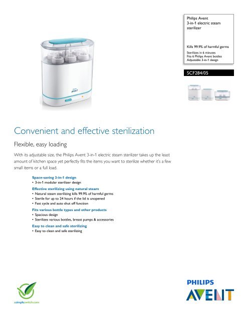 philips avent bottle sterilizer 3 in 1