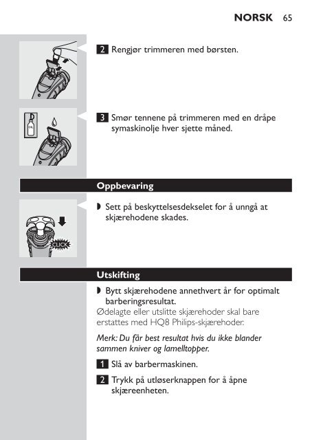 Philips Shaver series 3000 Electric shaver - User manual - ELL