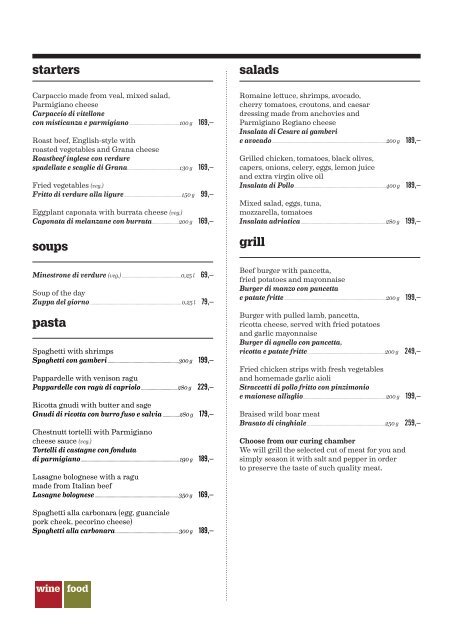 Menu ENG