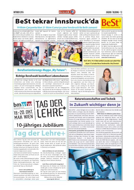 EUROPA JOURNAL - HABER AVRUPA OKTOBER 2016