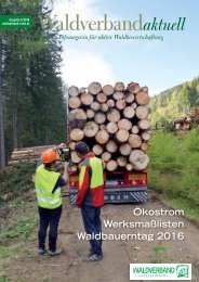 Waldverband Aktuell - Ausgabe 2016-04