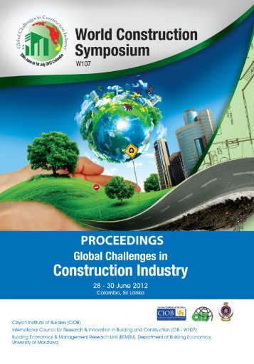 proceedings world construction conference 2012 - World ...