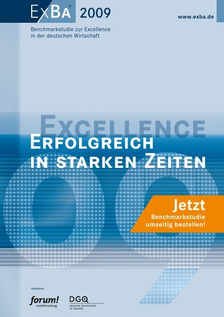 Warum Sie die Studie ExBa 2009 unbedingt bestellen sollten