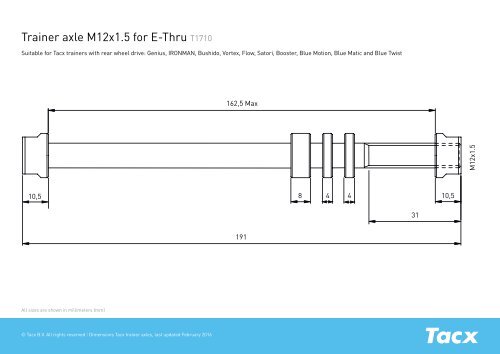 tacx trainer axle