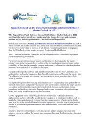  United Arab Emirates External Defibrillators Market Outlook to 2022 