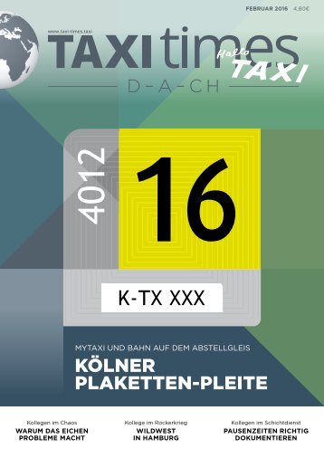 Taxi Times D-A-CH - Februar 2016