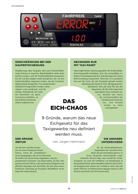 Taxi Times D-A-CH - Februar 2016