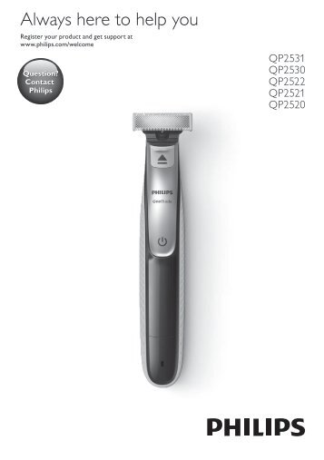 Philips Norelco OneBlade - User manual - FRA