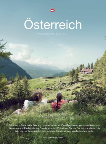 Österreich Urlaubsjournal Sommer2016