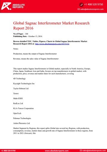 Global Sagnac Interferometer Market