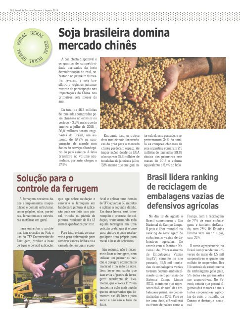 Jornal Cocamar Agosto 2016