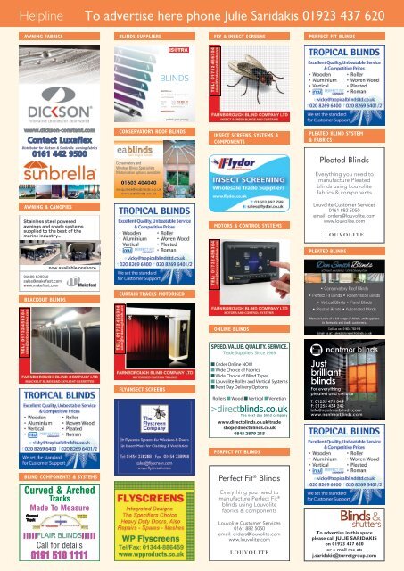 Blinds & Shutters - Issue 4/2016 - Classified pages