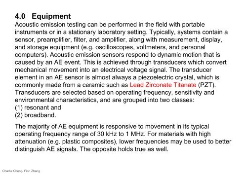 Understanding Acoustic Emission Testing- Reading 1 Part B-A