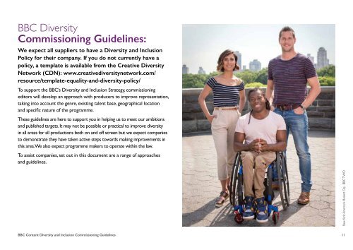 BBC Content Diversity and Inclusion Commissioning Guidelines