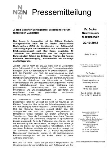 22.10.2012 - Dr. Becker Klinikgruppe
