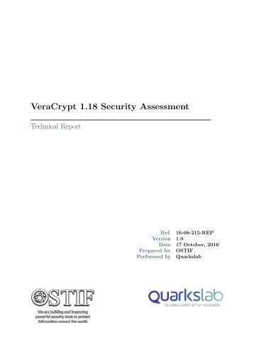 VeraCrypt 1.18 Security Assessment