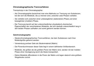 Chromatographische Trennverfahren - IBG