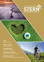 Rheintaler Stern Ausgabe 1  - Hochglanzmagazin für Rheintaler Ferienkultur & Lifestyle