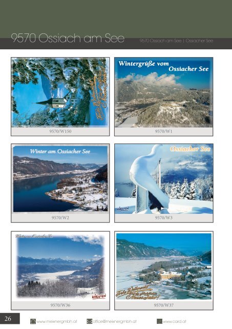 Meixner Ansichtskarten-Katalog Kärnten - WINTER