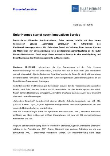 Euler Hermes startet neuen innovativen Service
