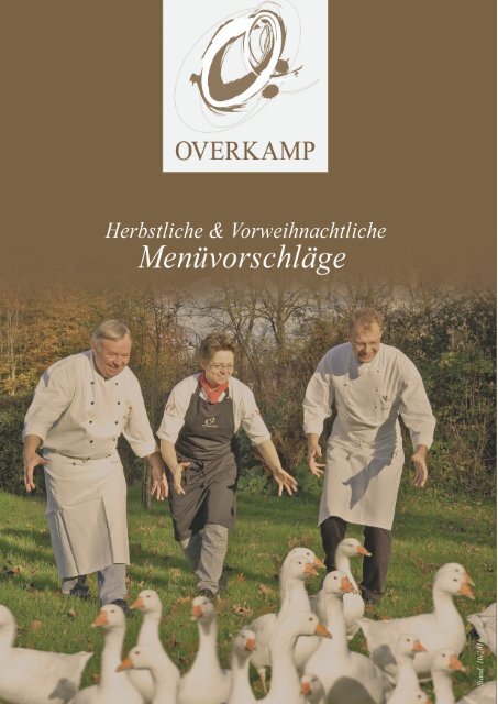 Overkamp Herbstmenüs 2016