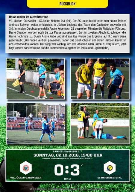 Sport Club Aktuell - Ausgabe 34 - 08.10.2016 / 12.10.2016