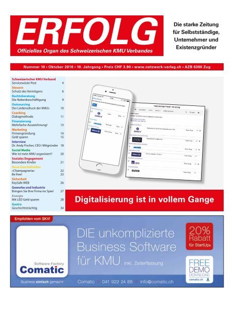 Erfolg_Ausgabe Nr. 10 - Oktober 2016